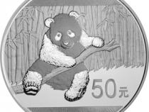 China Panda 5 Unzen 2014 PP Silberpanda 50 Yuan mit Box