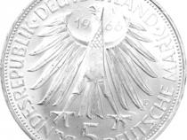 5 DM Silber Gedenkmünze Wilhelm Leibniz 1967
