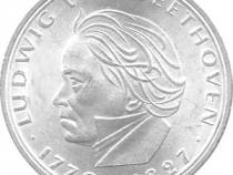5 DM Silber Gedenkmünze Ludwig Beethoven 1971