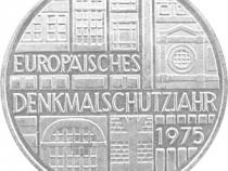 5 DM Silber Gedenkmünze Denkmalschutzjahr 1975