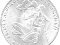 10 DM Silber Gedenkmünze Olympiade Sportler 1972