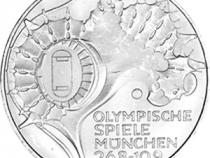 10 DM Silber Gedenkmünze Olympiade Stadion 1972