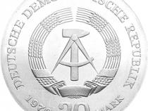 DDR 1970 20 Mark Silber Gedenkmünze Friedrich Engels