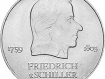 DDR 1972 20 Mark Gedenkmünze Friedrich Schiller