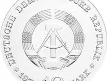 DDR 1975 10 Mark Silber Gedenkmünze Albert Schweitzer