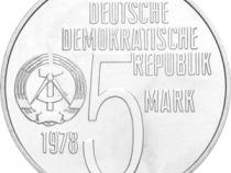 DDR 1978 5 Mark Gedenkmünze Antiapartheid