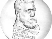 DDR 1979 10 Mark Silber Gedenkmünze Ludwig Feuerbach