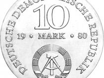 DDR 1980 10 Mark Silber Gedenkmünze Gerhard Scharnhorst