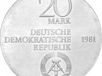 DDR 1981 20 Mark Silber Gedenkmünze Freiherr Stein