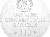 DDR 1983 10 Mark Silber Gedenkmünze Richard Wagner
