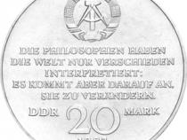 DDR 1983 20 Mark Gedenkmünze Karl Marx