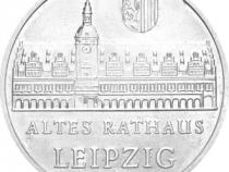 DDR 1984 5 Mark Gedenkmünze Rathaus Leipzig