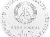 DDR 1984 10 Mark Silber Gedenkmünze Alfred Brehm