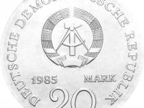 DDR 1985 20 Mark Silber Gedenkmünze Moritz Arndt