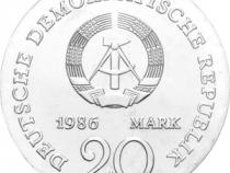 DDR 1986 20 Mark Silber Gedenkmünze Gebrüder Grimm