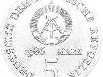 DDR 1986 5 Mark Gedenkmünze Heinrich Kleist
