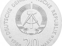 DDR 1988 20 Mark Silber Gedenkmünze Carl Zeiss