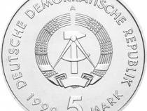 DDR 1990 5 Mark Gedenkmünze Postwesen