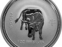 Lunar I Silbermünze Australien Ochse 1 Unzen 2009 Perth Mint