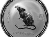 Lunar I Silbermünze Australien Maus 1 Unzen 2008 Perth Mint