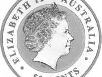 Lunar I Silbermünze Australien Hahn 1/2 Unzen 2005 Perth Mint