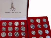 Sammlung Silbermünzen Olympiade Moskau 