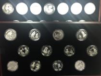 Sammlung Silbermünzen 500 Jahre Amerika Cook Island