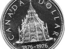 Canada Silber Gedenkmünze 1 Dollar Bibliothek 1976