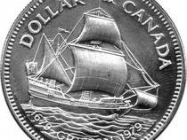 Canada Silber Gedenkmünze 1 Dollar Segelschiff Griffon 1979