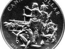 Canada Silber Gedenkmünze 1 Dollar Pelzhändler 1990