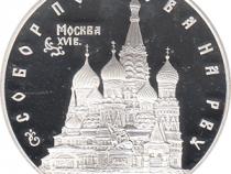 3 Rubel Silber 1993 Basiliuskathedrale