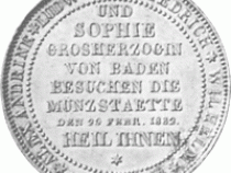 Altdeutschland Baden Kronentaler Münzbesuch 1832