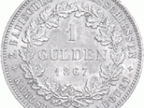 Altdeutschland Baden Friedrich Gedenkgulden 1867