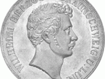 Altdeutschland Braunschweig Herzog Wilhelm Vereinsdoppeltaler 1842-1850