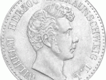 Altdeutschland Braunschweig Herzog Wilhelm Talerprobe 1837
