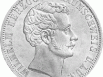 Altdeutschland Braunschweig Herzog Wilhelm Vereinstaler 1858