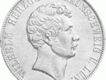 Altdeutschland Braunschweig Herzog Wilhelm Vereinsdoppeltaler 1856