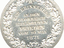 Altdeutschland Hansestadt Bremen Taler 1871