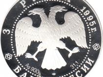 3 Rubel Silber 1995 Arktisexpedition Parchimowicz