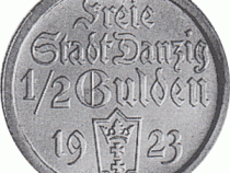 Freie Stadt Danzig 1/2 Halber Gulden 1923 und 1927