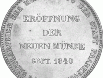 Altdeutschland Freie Stadt Frankfurt Silber Doppeltaler 1840