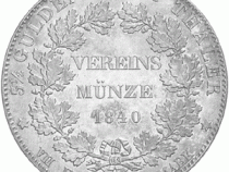 Altdeutschland Freie Stadt Frankfurt Silber Doppeltaler 1840