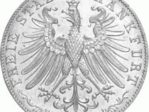 Altdeutschland Freie Stadt Frankfurt Silber Doppelgulden 1849