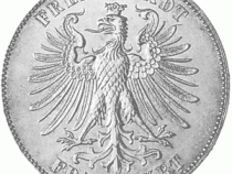 Freie Stadt Frankfurt Silber Taler 1859 Schiller Geburtstag
