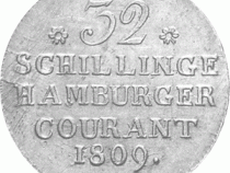 Altdeutschland Hamburg Silber 32 Schilling 1809