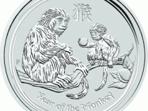 Lunar II Silbermünze Australien Affe 10 Unzen 2016 Perth Mint