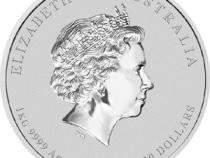 Lunar II Silbermünze Australien Hahn 1 Kilo 2017 Perth Mint