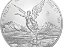 Mexiko Libertad 5 Unzen Silber mit der Siegesgöttin 2002