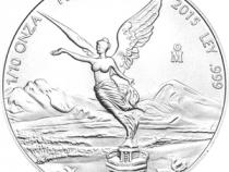 Mexiko Libertad Silbermünze mit der Siegesgöttin 1/10 Unzen 2015