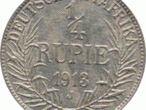 Ostafrika 1/4 Rupie 1913
